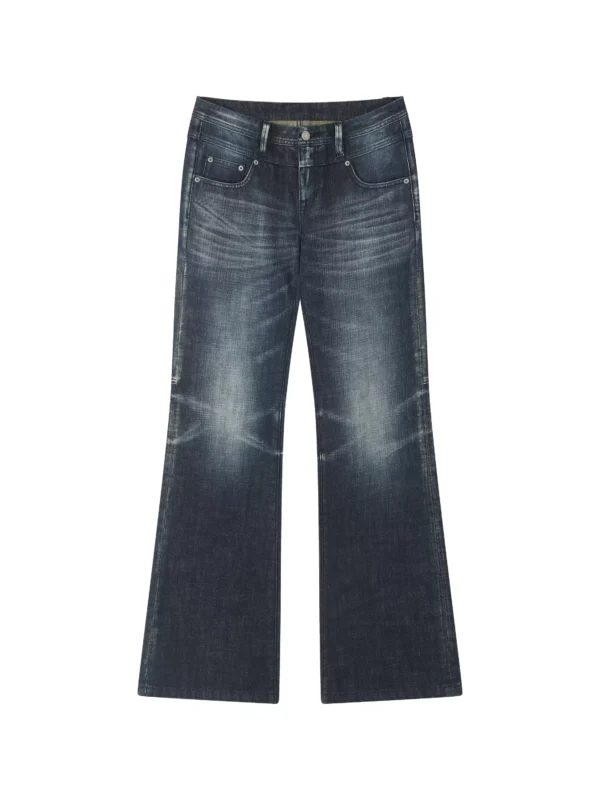 Low-waisted loose slightly flared jeans for women - Image 4