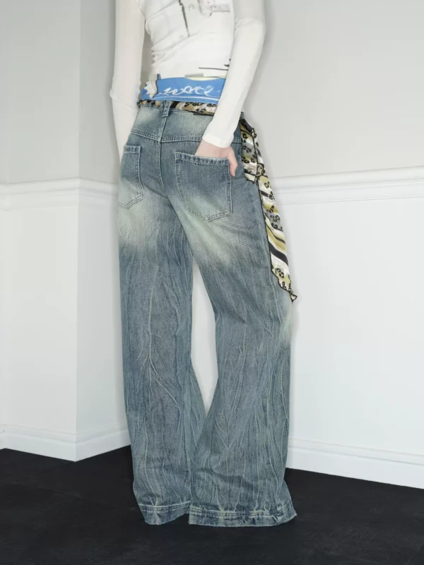 Blue jeans with a sense of design for women - Image 3