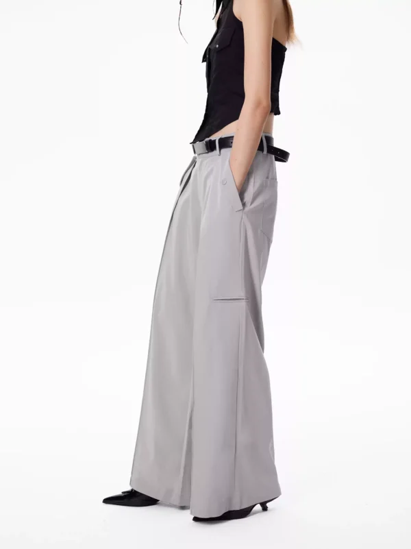 Ice-feel fabric suit pants - Image 3