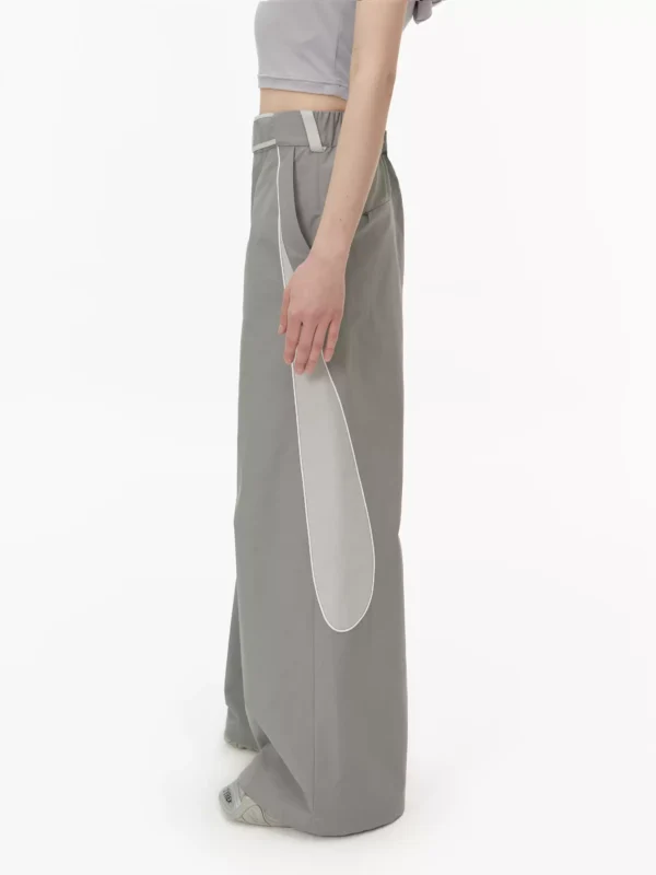 Waist and toe deconstructed design casual pants - Image 3
