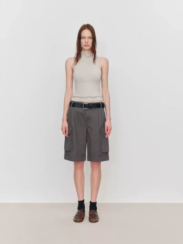 Workwear pocket five-inch shorts