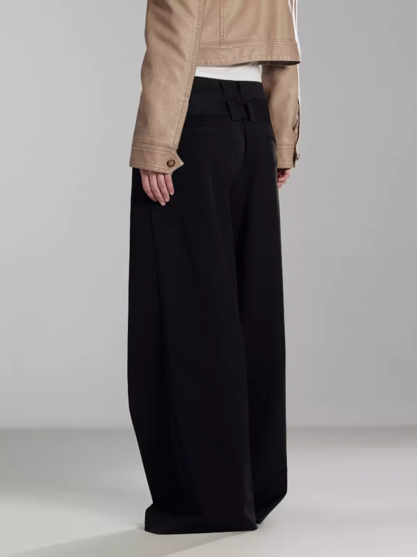 Casual straight-leg wide-leg floor-length pants - Image 2