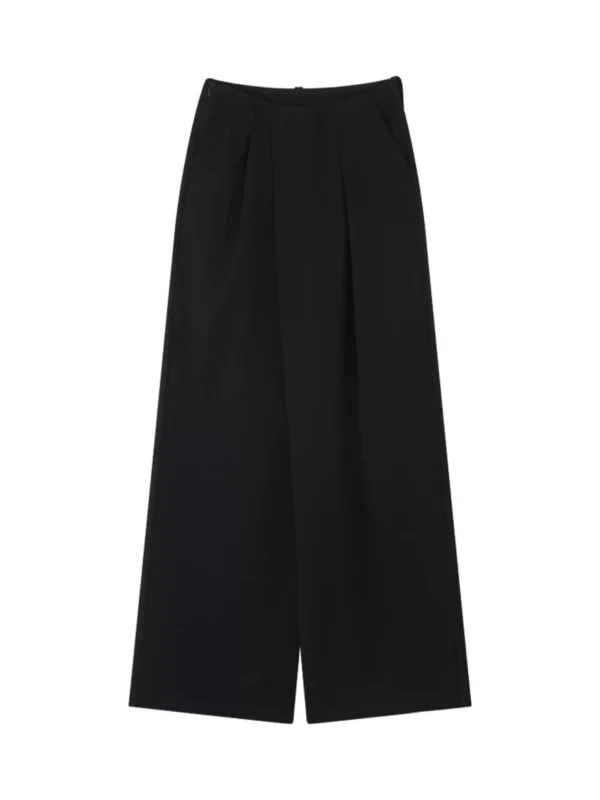 Crisp black waist-free suit pants - Image 4