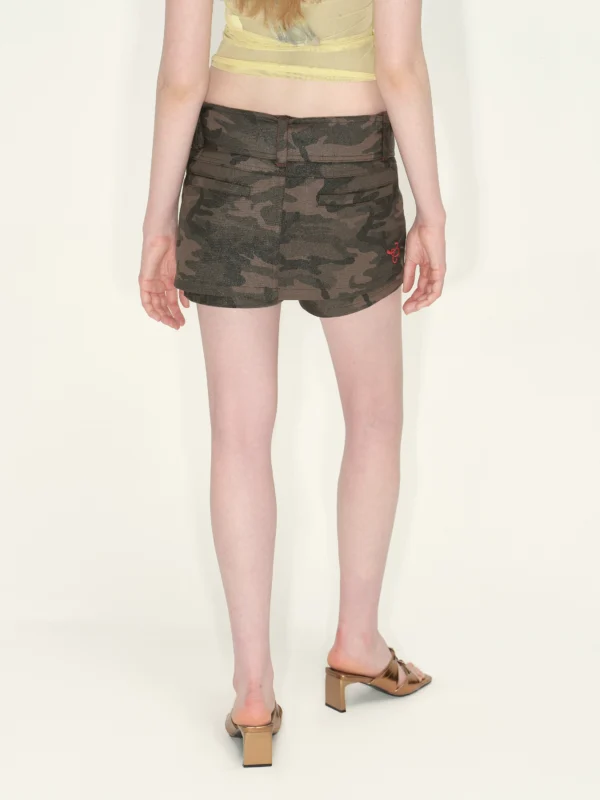 Retro camouflage culottes girl - Image 3