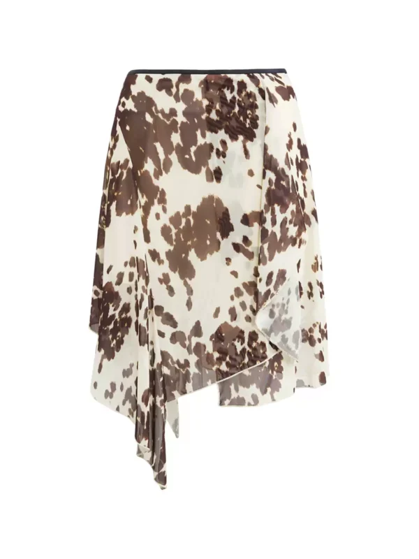 Irregularly designed patterned mesh skirt - Image 4