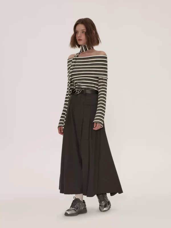 Slimming A-line skirt, thickened suit skirt - Image 3