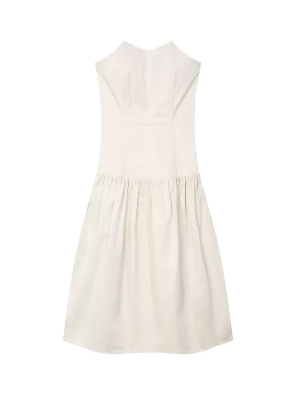 French-style large hemline halter A-line dress - Image 4