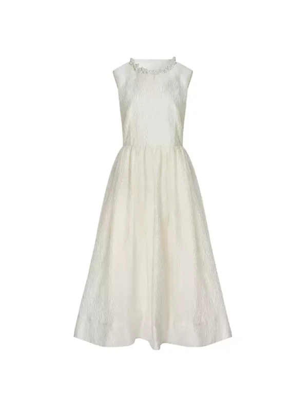 Pearl collar dress - Image 4