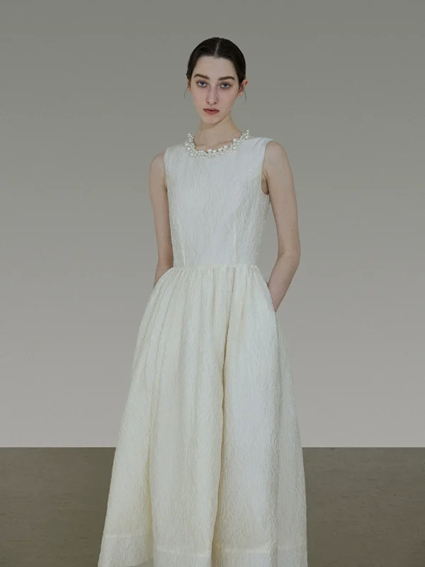 Pearl collar dress - Image 3