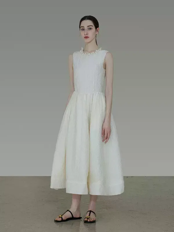 Pearl collar dress - Image 2