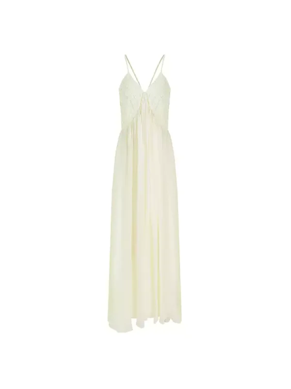 Sleeveless V-neck French halter dress for women - Image 4