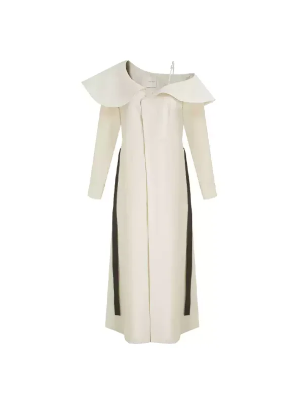 Asymmetric shirt-style dress - Image 4
