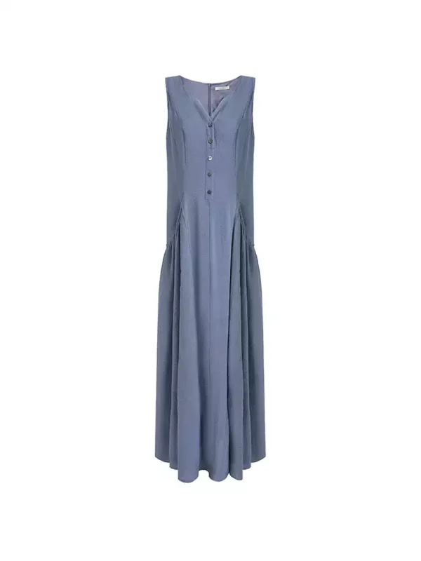 Big pocket round-neck vest dress - Image 4